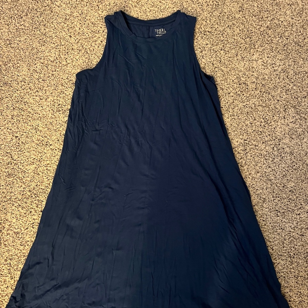Time and Tru Dark Blue dress